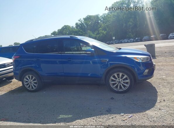 1FMCU9JD0HUC95320 2017 FORD ESCAPE Blue Rear interior view
