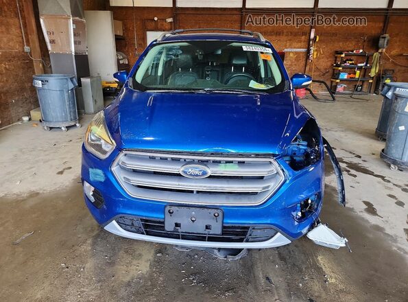 1FMCU9JD1HUA97961 2017 FORD ESCAPE Blue Front view