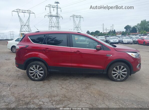1FMCU9JD2HUB33916 2017 FORD ESCAPE Red Вид щитка приладів