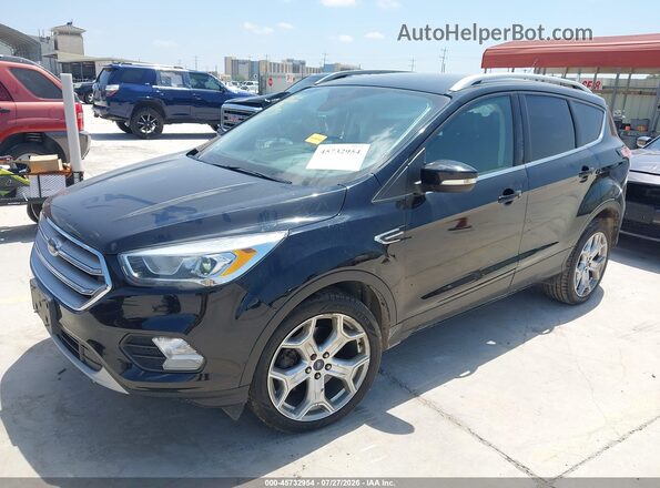1FMCU9JD5HUD08840 2017 FORD ESCAPE Black Vista tres cuartos delantera izquierda