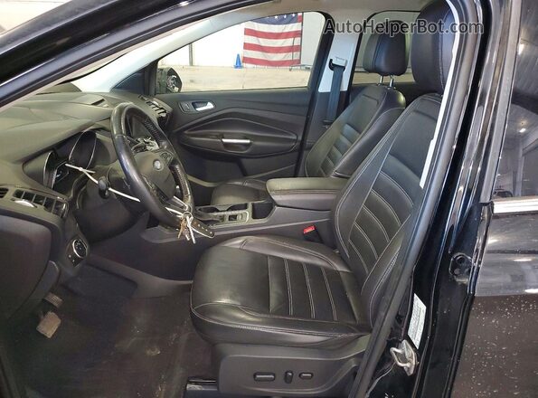 1FMCU9JD6HUB06282 2017 FORD ESCAPE Black Widok wnętrza z przodu