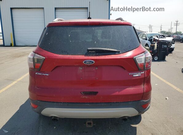 1FMCU9JD6HUB14799 2017 FORD ESCAPE Red Вид ззаду