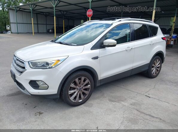 1FMCU9JD7HUC41318 2017 FORD ESCAPE White წინა მარცხენა ხედი სამი მეოთხედიდან