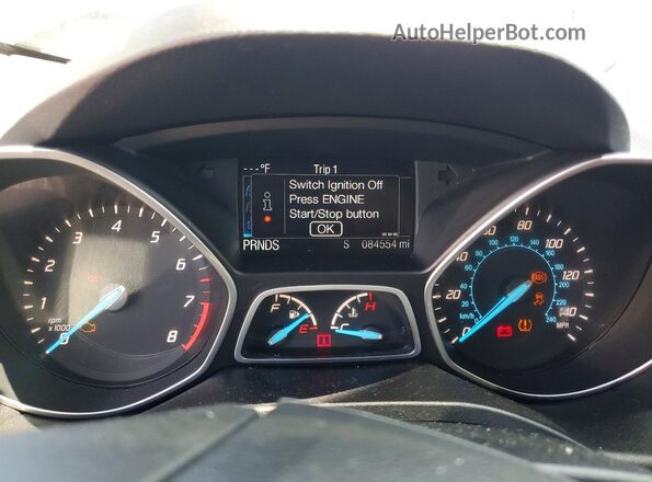 1FMCU9JX0GUA11256 2016 FORD ESCAPE Gray Widok zestawu wskaźników