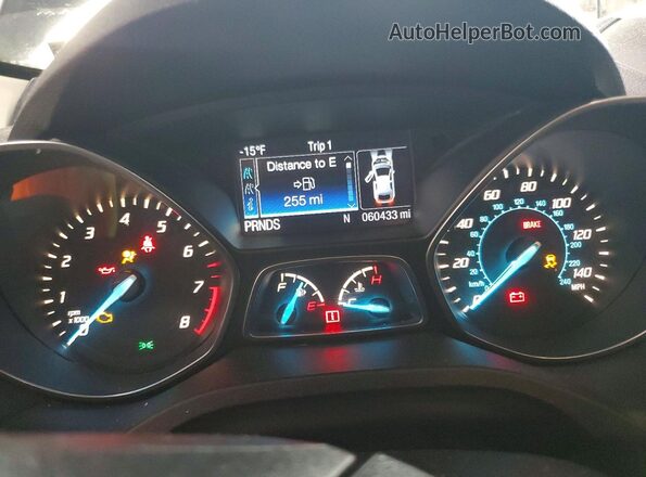 1FMCU9JX1GUB93081 2016 FORD ESCAPE Black Vista del cuadro de instrumentos