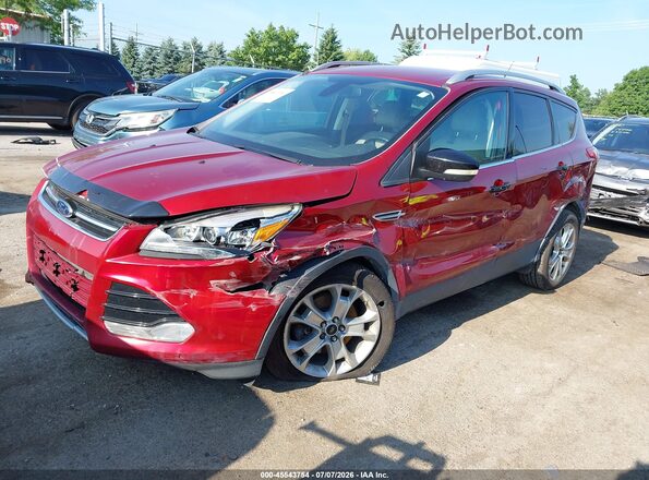 1FMCU9JX2GUB70537 2016 FORD ESCAPE Red წინა მარცხენა ხედი სამი მეოთხედიდან