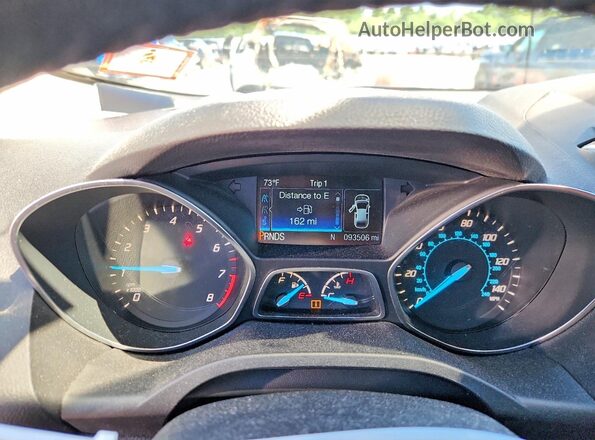 1FMCU9JX2GUC03875 2016 FORD ESCAPE White Widok zestawu wskaźników