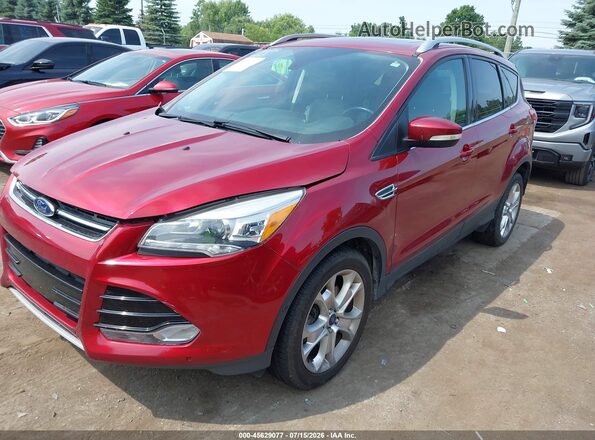 1FMCU9JX8GUA52203 2016 FORD ESCAPE Red წინა მარცხენა ხედი სამი მეოთხედიდან