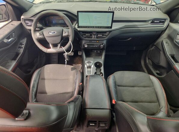 1FMCU9MN0RUB43608 2024 FORD ESCAPE Синий Вид панели приборов
