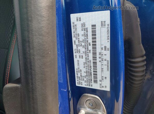 1FMCU9MN1PUB11151 2023 FORD ESCAPE Blue Вид наклейки з VIN-кодом
