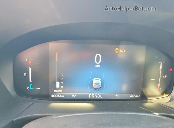 1FMCU9MN3SUB67584 2025 FORD ESCAPE Черный Вид щитка приборов
