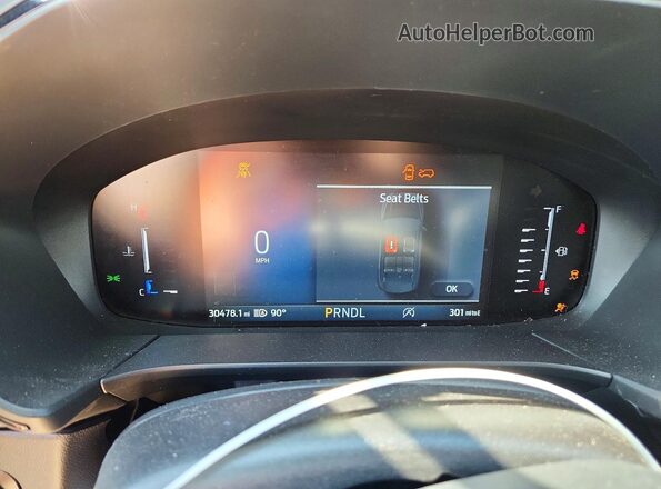 1FMCU9MN4RUB29050 2024 FORD ESCAPE Blue Instrument cluster view