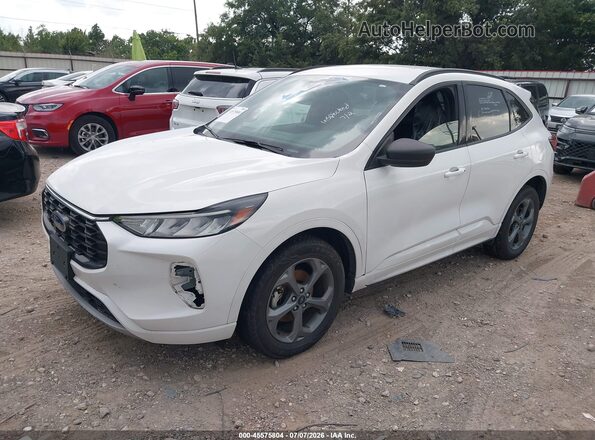 1FMCU9MN5PUA08198 2023 FORD ESCAPE White წინა მარცხენა ხედი სამი მეოთხედიდან