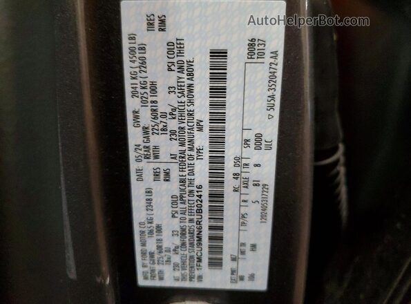 1FMCU9MN6RUB02416 2024 FORD ESCAPE Gray Вид підкапотного простору