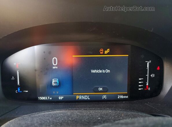 1FMCU9MN6RUB05560 2024 FORD ESCAPE Blue Вид щитка приладів