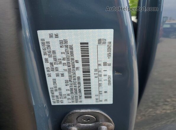 1FMCU9MN7RUB61569 2024 FORD ESCAPE Blue VIN կոդի պիտակի տեսք