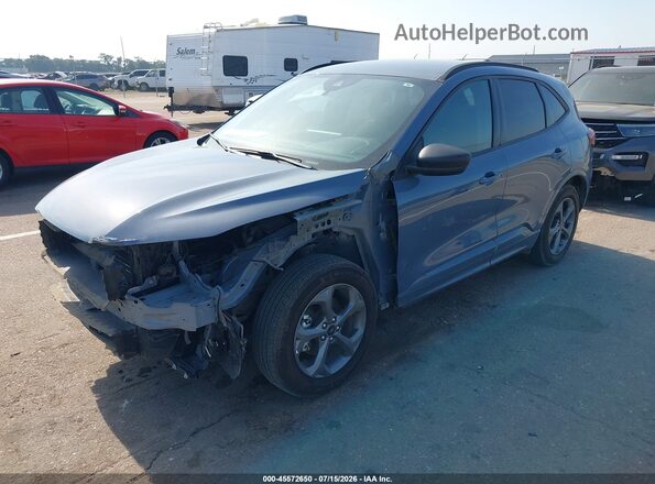 1FMCU9MN8RUA64719 2024 FORD ESCAPE Синий Передняя левая четверть