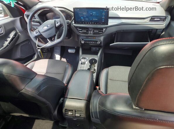 1FMCU9MN9PUB26965 2023 FORD ESCAPE Maroon Вид панелі приладів