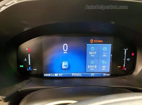 1FMCU9NA0SUB03448 2025 FORD ESCAPE Black Instrument cluster view