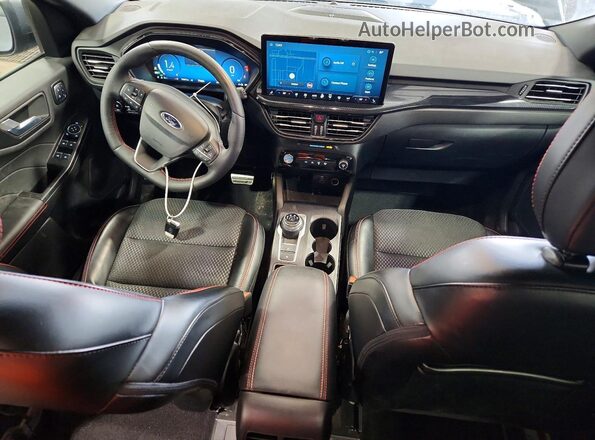 1FMCU9NA1RUB27591 2024 FORD ESCAPE Gray Widok deski rozdzielczej