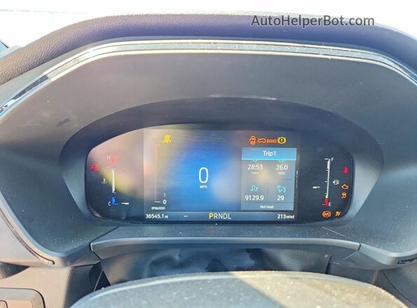 1FMCU9NA4SUB31401 2025 FORD ESCAPE Red Instrument cluster view