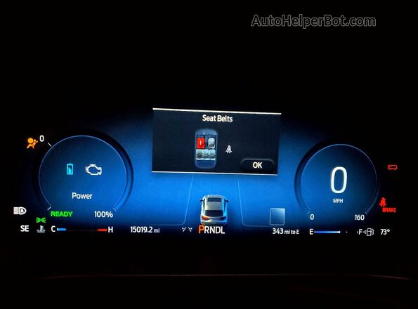 1FMCU9NZXRUB17891 2024 FORD ESCAPE Red Instrument cluster view