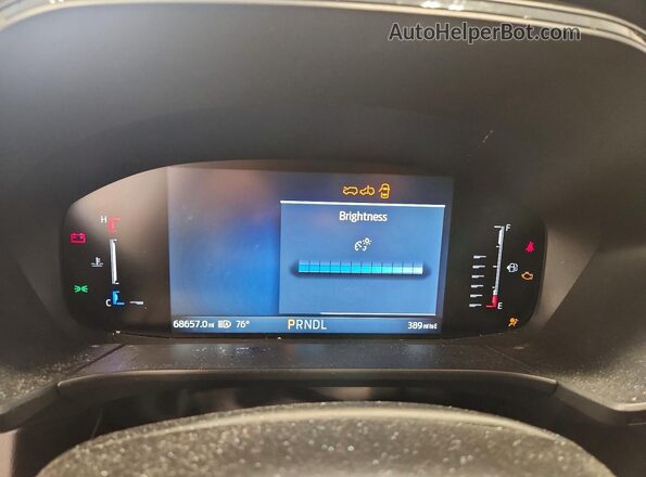 1FMCU9NZXRUB39308 2024 FORD ESCAPE Gray ხელსაწყოთა პანელის ხედი