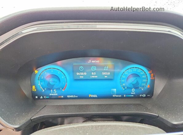 1FMCU9PAXRUB28560 2024 FORD ESCAPE Charcoal Vista del cuadro de instrumentos