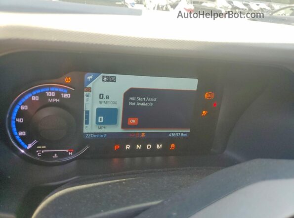 1FMDE5APXMLB05737 2021 FORD BRONCO Black Vista del cuadro de instrumentos