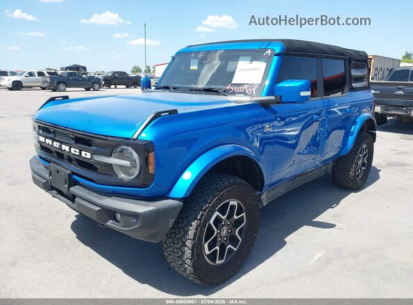 1FMDE5BH0PLB92723 2023 FORD BRONCO Blue Передня ліва чверть