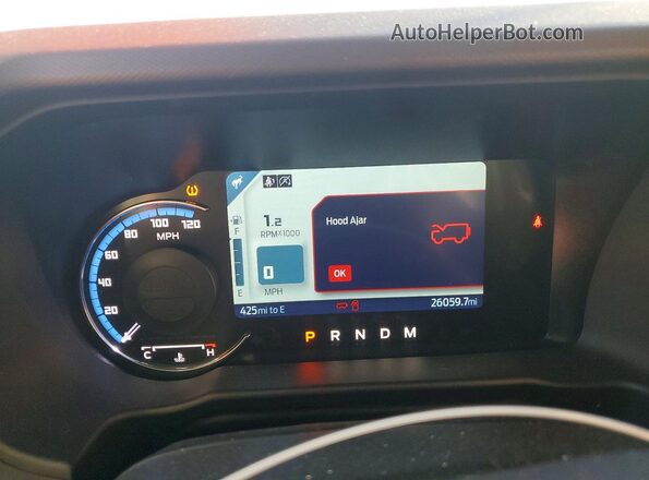 1FMDE5BH0PLC01503 2023 FORD BRONCO Silver Widok zestawu wskaźników
