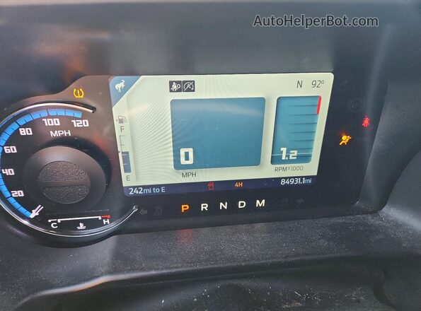 1FMDE5BH2PLA97936 2023 FORD BRONCO Серый Вид щитка приборов