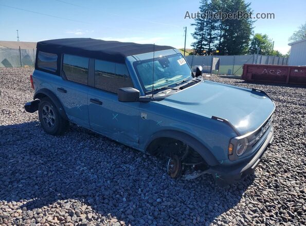 1FMDE5BH4MLA85170 2021 FORD BRONCO Синий Передняя правая четверть