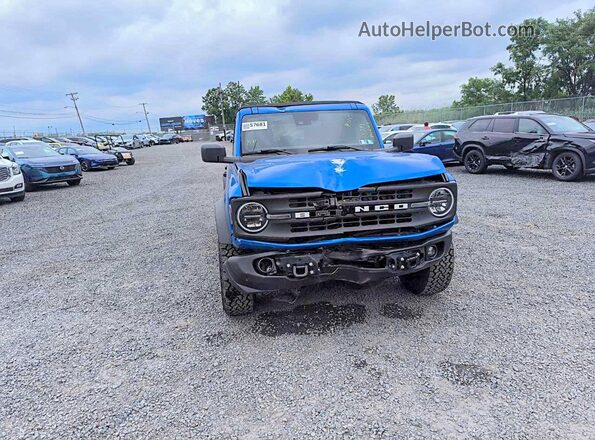 1FMDE5BH7NLB87290 2022 FORD BRONCO Blue წინა ხედი