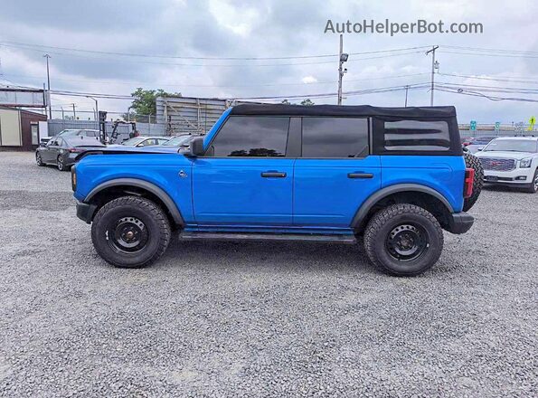 1FMDE5BH7NLB87290 2022 FORD BRONCO Blue სალონის 360-გრადუსიანი ხედი