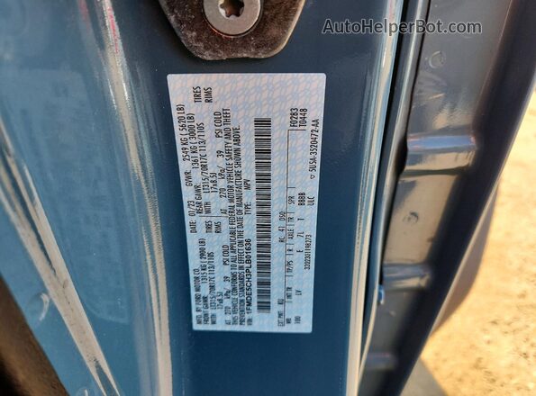 1FMDE5CH3PLB01636 2023 FORD BRONCO Blue VIN კოდის სტიკერის ხედი