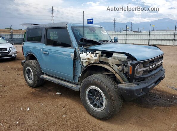 1FMDE5CP2PLC08636 2023 FORD BRONCO Blue Delantero derecho