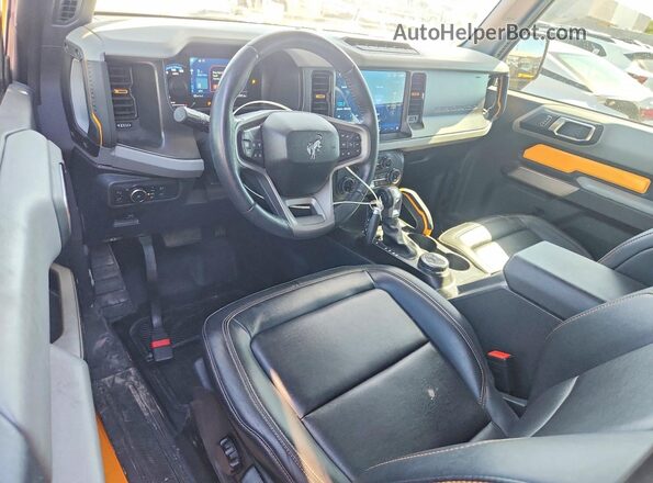 1FMDE5CPXNLB55777 2022 FORD BRONCO Orange Dashboard view