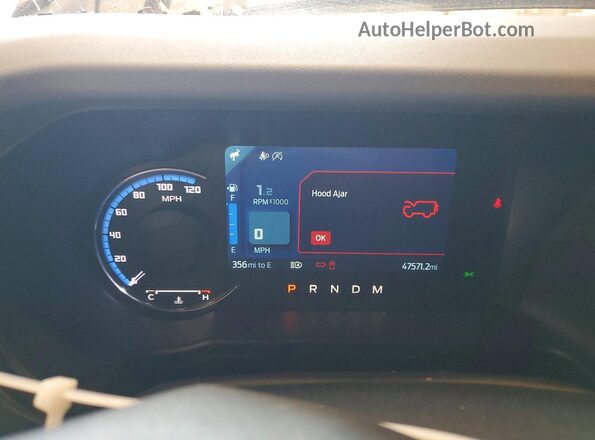 1FMDE5DH4MLA67233 2021 FORD BRONCO Blue Widok zestawu wskaźników