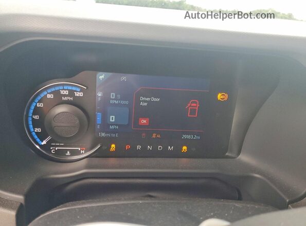 1FMDE7AH7RLB13404 2024 FORD BRONCO Black Սարքավորումների վահանակի տեսք