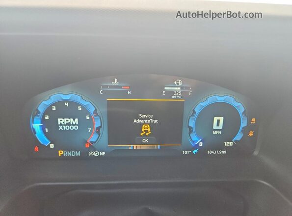 1FMDE7BH0SLA83974 2025 FORD BRONCO Beige Instrument cluster view
