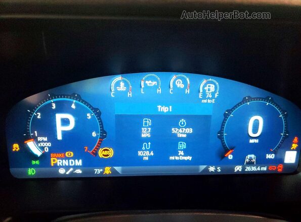1FMEE0RR9SLB11183 2025 FORD BRONCO Burgundy Vista del cuadro de instrumentos