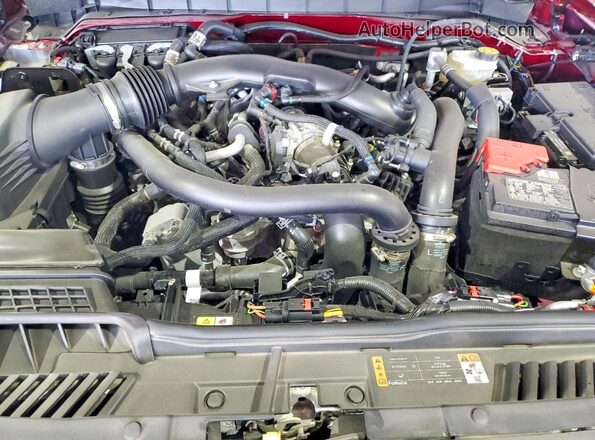 1FMEE0RR9SLB11183 2025 FORD BRONCO Burgundy Vista del compartimento del motor