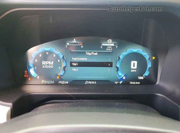 1FMEE4DP7SLA58769 2025 FORD BRONCO Blue Instrument cluster view