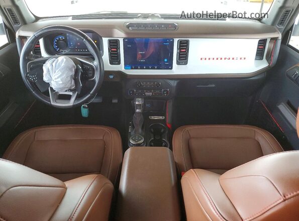 1FMEE4GP2PLA71691 2023 FORD BRONCO Blue Dashboard view