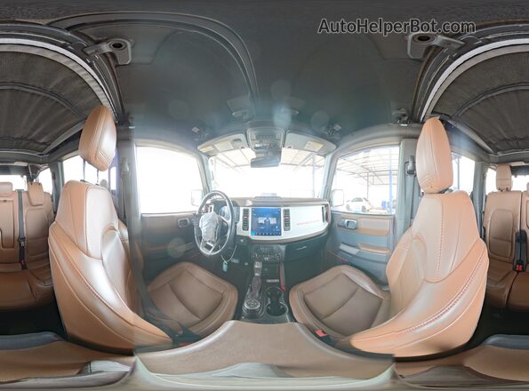 1FMEE4GP2PLA71691 2023 FORD BRONCO Blue 360 interior view