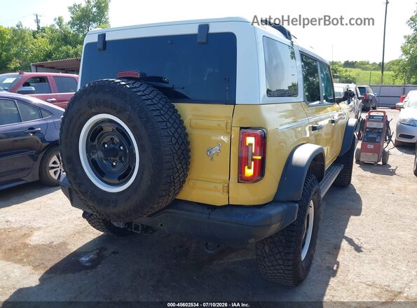 1FMEE4GP4PLA70834 2023 FORD BRONCO Желтый Задняя правая четверть