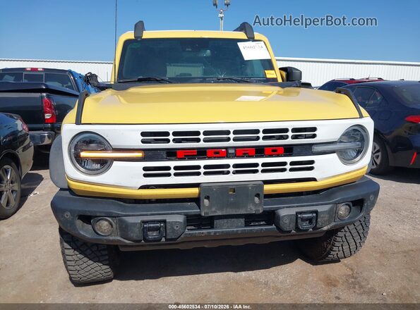 1FMEE4GP4PLA70834 2023 FORD BRONCO Желтый Вид щитка приборов