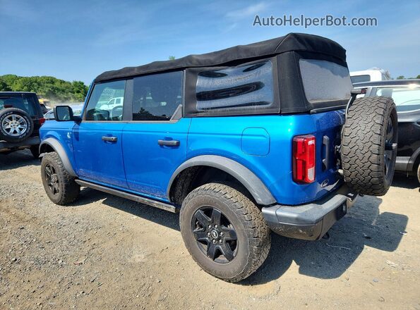 1FMEE5BP3MLA98665 2021 FORD BRONCO Синий Задняя левая четверть