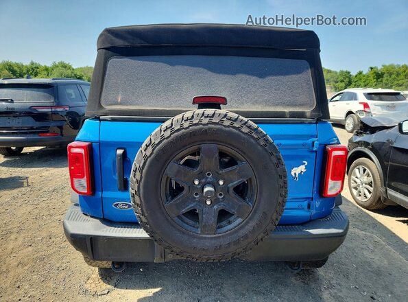 1FMEE5BP3MLA98665 2021 FORD BRONCO Синий Вид сзади
